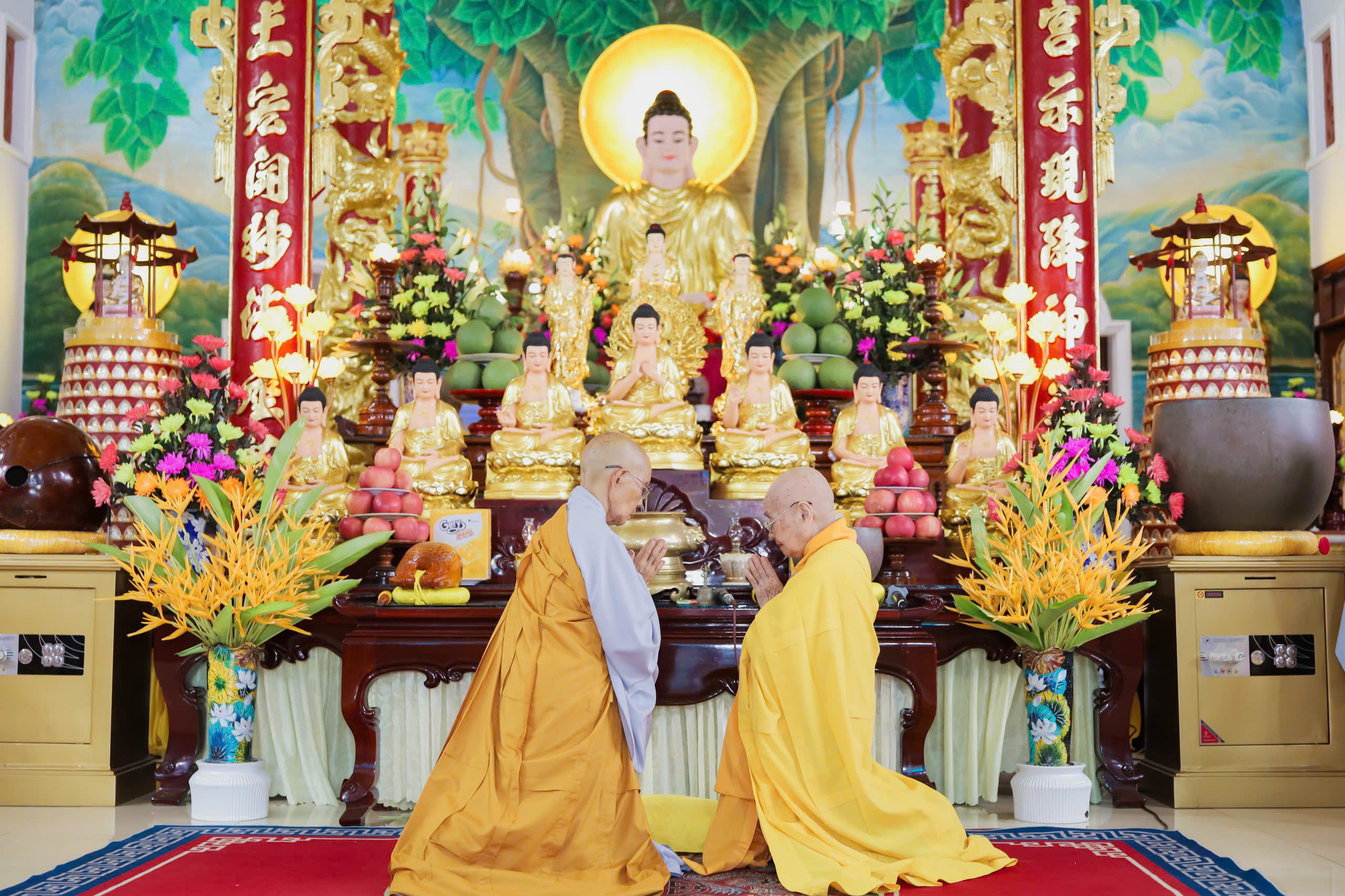 Trang nghiêm Lễ Tự tứ kết thúc mùa An cư tại Chùa Tâm Ấn